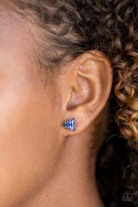 Prismatic Shine - Blue Post Earrings