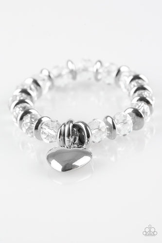 Paparazzi Accessories Need I Say AMOUR? - White
