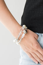 Load image into Gallery viewer, Paparazzi Accessories Downtown Dazzle - White