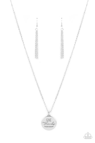 Paparazzi Accessories Give Thanks - Silver