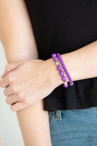Paparazzi Accessories Colorful Collisions - Purple