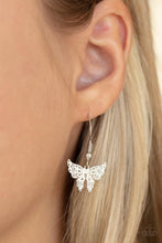Load image into Gallery viewer, Paparazzi Accessories Bountiful Butterflies - White