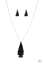Load image into Gallery viewer, Paparazzi Accessories Triple The Tassel - Black